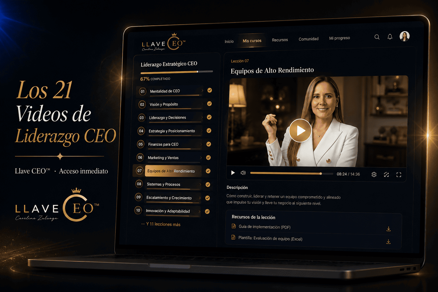 Los 21 videos de liderazgo CEO — Llave CEO™